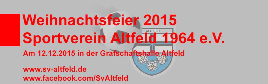 Weihnachtsfeier SV Altfeld 2015